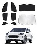 Canvcle Sunshades for 2020-2024 2025 Ford Escape Windshield Sun Shade Side Rear Window Shade Cover Kit Sun Visor Shield Privacy Protection Keep Vehicle Cool Black 8PCS