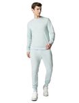 FYLTR Men's Sweatshirt & Jogger Casual Co-ord Set with Striped Rib Detail - Stripe Rib Detail on Neck, Cuff & Hem | Casual Winterwear For Men