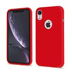 Pikkme Back Cover | Full Camera Protection | Raised Edges | Super Soft Silicone | Bumper Case for iPhone XR (Red)