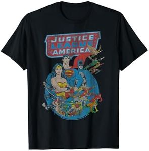 DC Comics Justice League Retro Poster T-Shirt