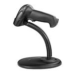 iplusmile Printer Stand Adjustable Barcode Scanner Stand Plastic Barcode Scanning Bar- Code Reader Cradle Holder Adjustable Goose Neck Stand for Symbol Scanner Barcode Scanner 22. 5x19cm Desktop Stand