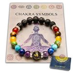 WICCSTAR Chakra Bracelet Spiritual Crystal Healing for Anxiety Relief