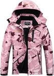 MOERDENG Women's Waterproof Ski Jac