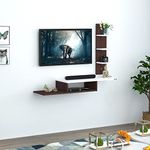 Redwud Thomson Engineered Wood TV Unit/TV Stand/Floor Standing TV Unit/TV Cabinet/TV Entertainment Unit (Wenge White) - Ideal for Upto 50"(D.I.Y)