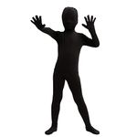 Spooktacular Creations Boy Black Shadow Demon Costume, Bodysuit Skin Costume for Kids Halloween Dress Up (Medium (8-10 yr))