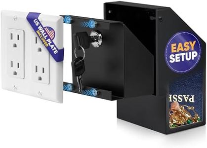 Elder Welder® Hidden Wall Safe Outlet with Key Lock, Electric Socket Safe, Covert Wall Safe, Diversion Outlet Safe, Outlet Hidden Safe, Secret Compartment, Secret Outlet Box for Hiding Money Jewellery