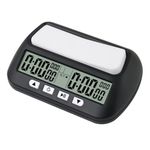 POFET Multifunction Chess Timer for Chess Go Backgammon - Black