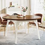 Tribesigns Round Dining Table for 4