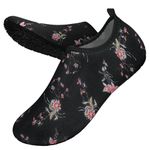 WateLves Water Shoes Barefoot Shoes Mens Women Beach Aqua Socks Swim Swimming Pool(Pink Flower 4.5/5.5)