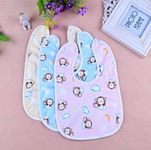 Fareto® Waterproof | Washable | Baby Bibs| Double Layer | Pack of 3(0-6 Months)