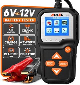 ANCEL BA301 6V 12V Car Battery Tester, 100-2000 CCA Automotive Load Tester Alternator Tester Auto Digital Battery Analyzer Cranking and Charging System Test Tool for Motorcycle Car Boat Truck SUV ATV