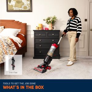 Vax Mach Air Upright Vacuum Cleaner – Lightweight, Red