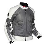 Royal Enfield Streetwind V2 Riding Jacket Grey (L) 42 Cm With Knox Flexiform Level 1 Armours For Shoulder And Elbow & Perforated Eva Foam At The Back For Impact Protection