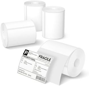 MUNBYN 4" X 3" Direct Thermal Labels, Thermal Printer Stickers, Strong Adhesive, Labels Paper for Mailing, Barcode, 2000 Sheets/4 Roll,White
