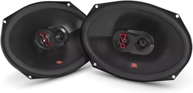 JBL Stage3 9637F 3-Way Car Speaker Set by Harman Kardon Without Grille - 375 Watt Car Boxes - Oval Box Large 6 x 9 Inches (152 mm x 230 mm)