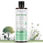 Singular Ever Guard Hair Growth Oil for Men & Women | Thick Hair Growth & Fall Control, Cold-Pressed with Argan, Almond, Bhringraj, Rosemary Oil & Vitamin E - 200ml