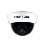 Night Owl Decoy Dome Camera with Flashing LED Deterrent Light and Security Sticker