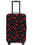 URBEST Luggage Cover Protector Suitcase Anti Scratch Dirt Covers, Red Lips, S(18"-22" Suitcase)