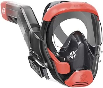 Seaview 180 V3 Full Face Snorkel Mask Adult- The V3 is The Perfect Snorkeling Gear for Adults- Snorkel Mask with 180 Panoramic Viewing and Up to 600% Easier Breathing- Patented Flowtech Air Intake