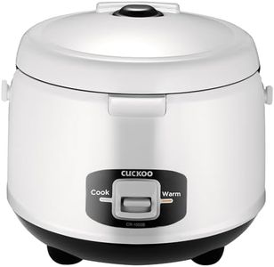 CUCKOO 3.5 Litre Electric Rice Cooker | 650 Watt | 10 Cups 1.2 Kg Uncooked Rice Capacity Serves 2-10 People | Nonstick Pot Keep Warm Function |Trusted Korean Brand | CR-1055 White & Black