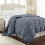 Southshore Vilano King Size Comforter or California King Comforter Duvet Insert, Cozy Down Alternative, Soft Microfiber; Slate Blue to Match Room Décor Aesthetic, Bedding, Machine Washable