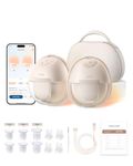 eufy Breast Pump S1 Pro, Heated Wearbable Breast Pump, Electric Hands-Free Breast Pump with Heating Technology, Portable Charging Case, App-Controlled Smart Rhythm, Hospital-Grade Suction, Ultra-Quiet