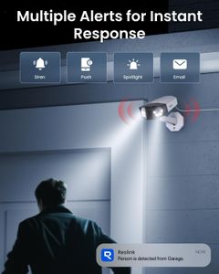 Reolink Duo 3 PoE 16MP Dual-Lens Security Camera – 180° Panoramic, Color Night Vision, 2-Way Audio