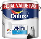 Dulux Matt Paint, 6 L - Pure Brilliant White