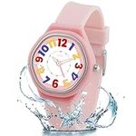 Edillas Kids Analog Watch for Girls Boys Waterproof Learning Time Wrist Watch Easy to Read Time WristWatches for Children