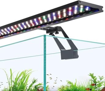 hygger Clip on Illuminazione per acquario, Luce Led per Acquario,18W Spettro CompletoIlluminazione Diurna Notturna, Doppio Timer, Sunrise-Day-Sunset-Moon, Timer Regolabile Aquarium Lamp con 9 Colori
