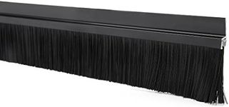 uxcell 39-inch x 1.6-inch Aluminum Alloy Base Door Bottom Sweep Nylon Brush Insert Seal