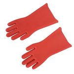 Ejoyous Electrical Insulated Gloves, Class 00 12KV High Voltage Rubber Insulation Work Gloves Insulating Linemen Safety Glove for Electrician Repair Power Industry