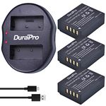 DuraPro 3Pcs 1260mAh NP-W126 NP W126 Battery + Dual USB Charger for Fujifilm NP W126 NP W126S Fuji FinePix HS30EXR X-A1 X-A2 X-E1 X-E2 X-E2S X-H1 X-M1 X-Pro1 X-Pro2