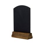 Chalkboards UK Table Top Chalkboard with Plinth, Wood, Rustic Brown, (A5) 23 x 15 x 4 cm WC125F