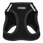 Voyager Step-in Air Cat Harness - All Weather Mesh Step in Vest Harness for Small and Medium Cats by Best Pet Supplies - Harness (Black), XXS (Chest: 10.5-13")