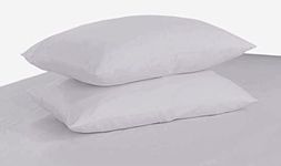 Tache 2 Piece Soft Cloud White Standard Queen Size Pillowcases Set