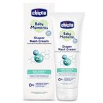 Chicco Baby Moments Diaper Rash Cream with Zinc Oxide & Vitamin B5, 100g| Natural Ingredients to Prevent Rashes & Irritation| Dermatologist Tested | Phenoxyethanol, Parabens & Lauryl sulphates free