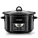 Crock-pot 4.7l Gloss Black Digital Countdown Slow Cooker