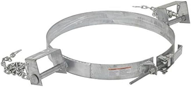 Vestil TDR-55-G Galvanized Tilting Drum Ring, 25" Length, 55 gal, Gray
