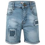 A2Z 4 Kids Boys Ripped Denim Shorts Comfort Stretch Skinny Jeans Pants Trousers Lightweight Trendy Summer Boys Ages 5-13 Years