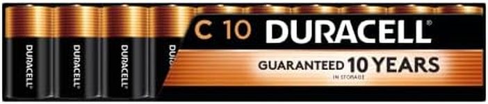 Duracell Coppertop C Batteries, 10 