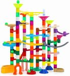 EagleStone 150PCS Glow Marble Run Kit Marble Maze Construction Toy Set