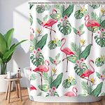 LIVILAN Flamingo Shower Curtain for