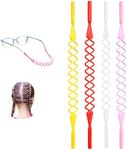 Glasses Strap for Kids Adjustable Eyeglass Strap No Tail Sunglasses Holder Straps for Girls Toddler 4 Pack(7.5-15in)