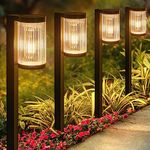 ELECLINK Solar Pathway Lights Outdoor, 6 Pack Upgraded Outdoor Solar Lights for Outside Super Bright Up to 12Hrs, IP65 Waterproof Solar Garden Lights for Yard Landscape Path Walkway Decoration