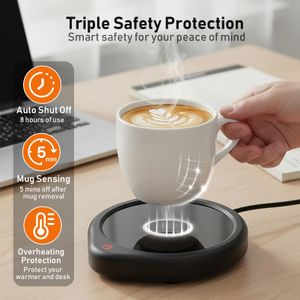 Coffee Mug Warmer with Auto Shut Off – Desktop Beverage Heater