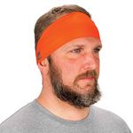 Ergodyne Chill Its 6634 Cooling Headband, Sports Headbands for Men and Women, Moisture Wicking, Orange