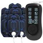 TENS Machine for Pain Relief, [6 Modes, 19 Intensities] EMS TENS Muscle Stimulator with 10 TENS Pads, Rechargeable TENS EMS Unit for Back and Shoulder Pain Relief and Muscle Strength