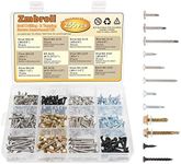 Zmbroll Self Drilling & Self Tapping Screws Assortment Kit Set for Drywall Screws, Sheet Metal and Wood Screws