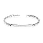 Amazon Brand - Nora Nico 925 Sterling Silver Bar Box Chain Bracelet for Men and Boys With Lobster Claw BIS Hallmarked